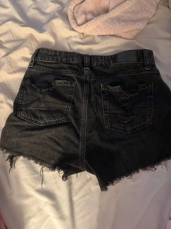 Black Jean Shorts American Eagle - Image 2