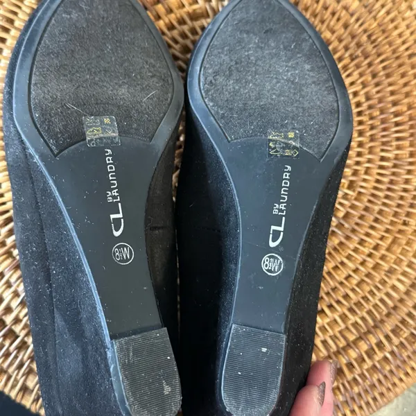 CL by laundry Chic Black Women's wedges size‎ 8.5 wide - Image 8