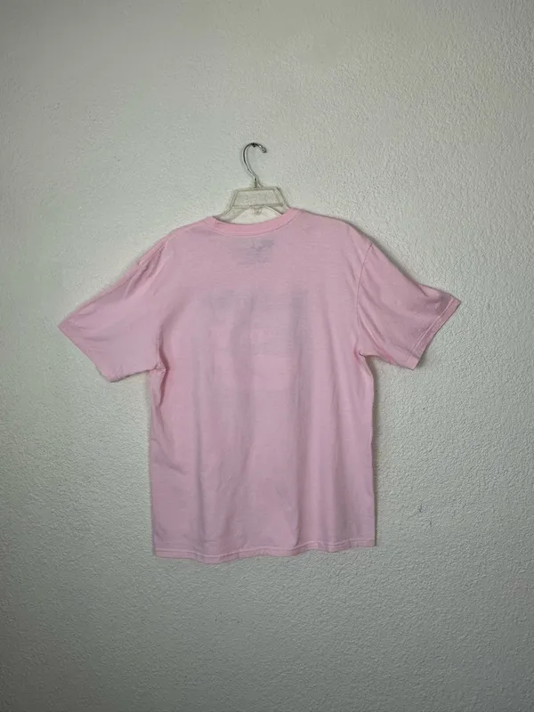 Bass Pro Shop Unisex Shirt Pink Sz L An American Tradition Cotton Flag. - Image 2