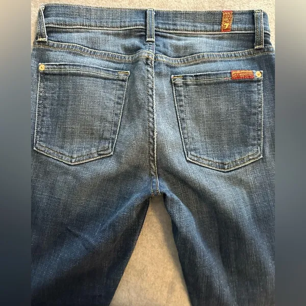 7 for all mankind the ankle skinny jeans size 27 - Image 3