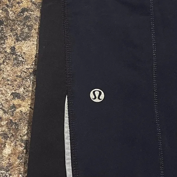 Lululemon Womens Pants Straight Leg Mixed‎ Material Pull On Black Size 4 - Image 3