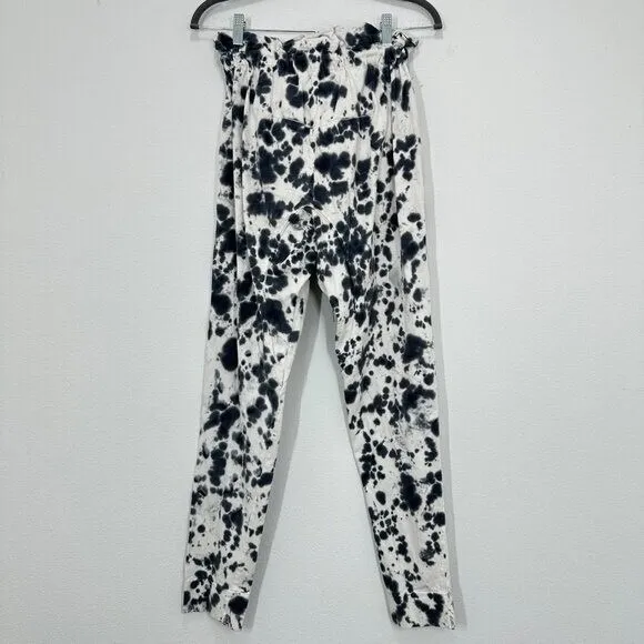 Bassike Size Small Tie-dyed Organic Cotton-jersey Track‎ Pants In White Lounge - Image 3