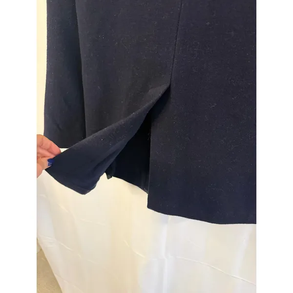 BDG Urban Outfitters Navy Blue Wool Blend Melton Boyfriend Coat Women's sz. XS - Image 9
