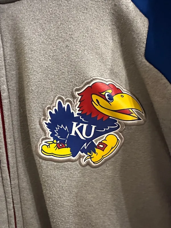 COPY - adidas KU Jayhawks Zip-Up Athletic Jacket - Image 2