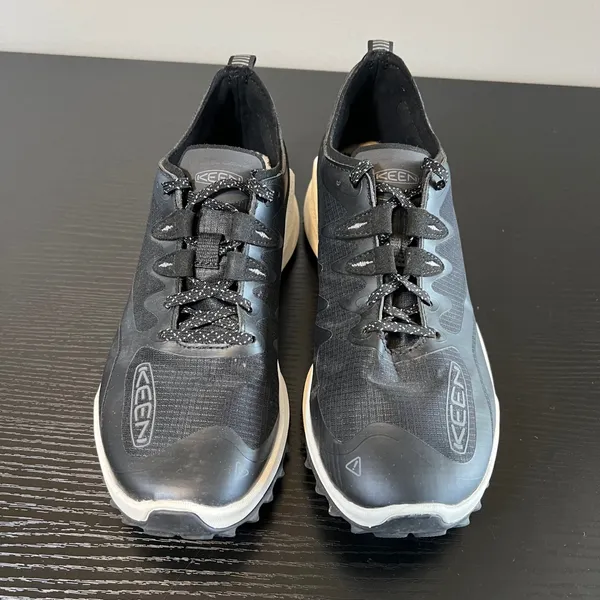 KEEN Women's Black White Trail Hiking Shoes Sneakers Size 9.5 - Image 2