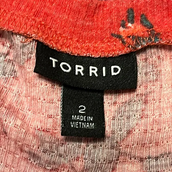 Torrid Red Floral Print Babydoll Tank Top Size 2X - Image 7