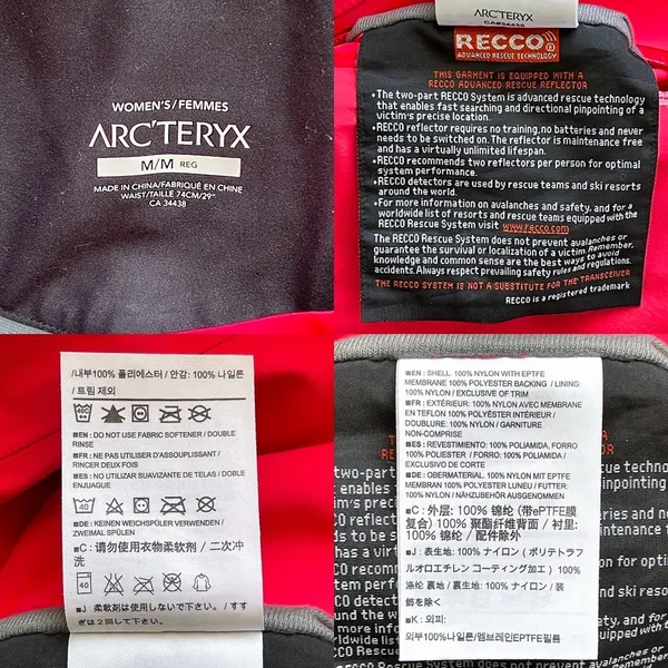 Arc’teryx Stingray Gore-Tex Ski Pants Pink Guava Women’s Medium‎ FAIR - Image 12