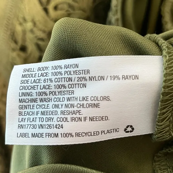 Xhilaration Dress Olive Green Sleeveless Lined Plus New XXL - Image 6