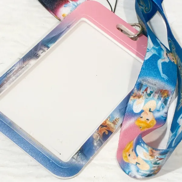Disney Cinderella Lanyard‎ Travel ID Card Holder USB Badge Holder Neck Strap Phone Rope - Image 3