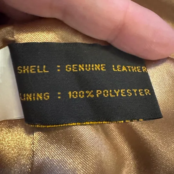 Reed Leather Sportswear Tan Suede Jacket Women’s Size M Genuine Leather - Image 4