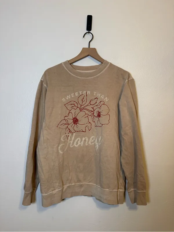 Girl Dangerous Sweater Than Honey Sweatshirt‎ in Sand - Image 2