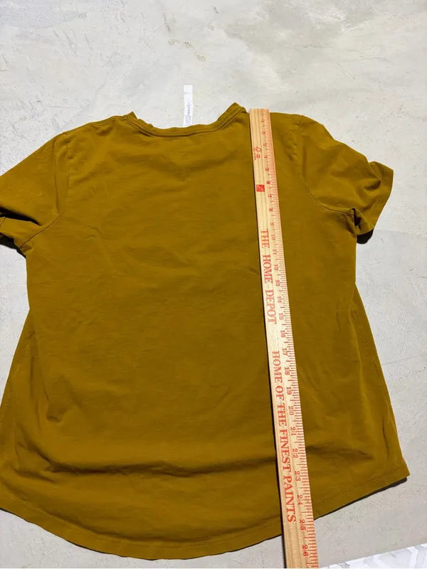 Lululemon Crew Neck T-Shirt in Mustard 10 - Image 9