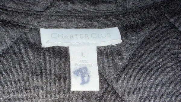 Charter Club Women’s Fleece Quilted Jacket, Size Large, Black Full Zip - Image 5