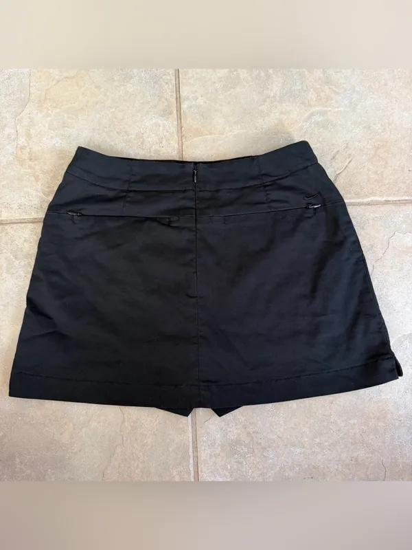Nike Golf Skort Womens XS Black Stretch Skirt Built In Shorts Pockets - Image 5