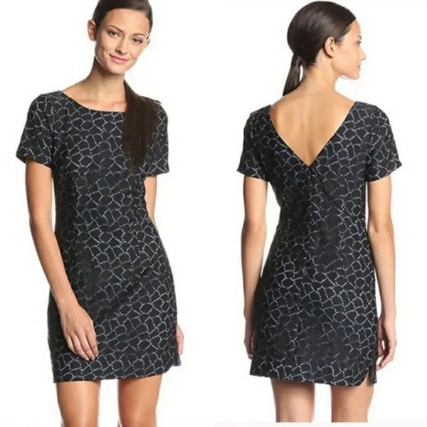Anthropologie Plenty by Tracy Reese‎ Frankie metallic lace dress Sz 4 - Image 2