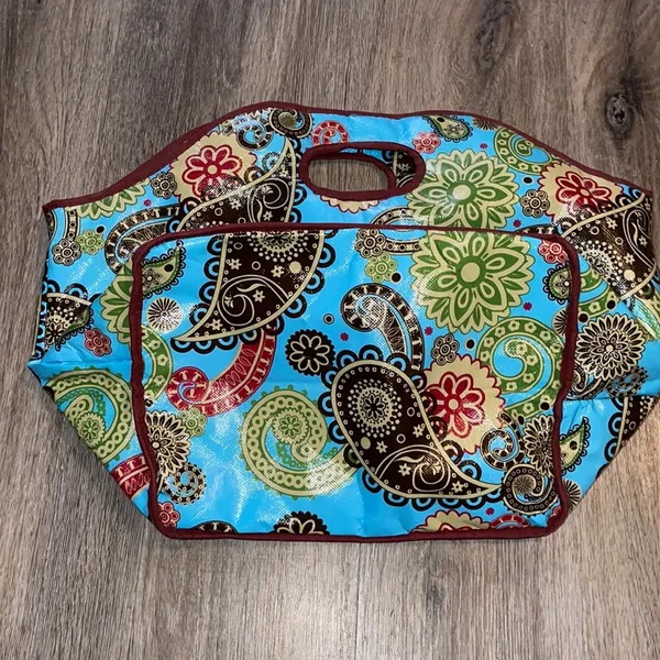 Insulated Tote Bag Blue - Image 8
