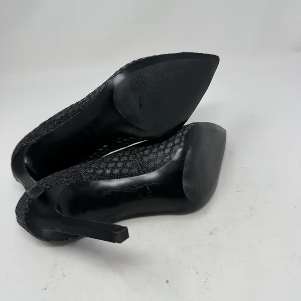 Nine West Tatiana Pointed Toe Heels – Size 9 Gray Silver Shimmer - Image 8
