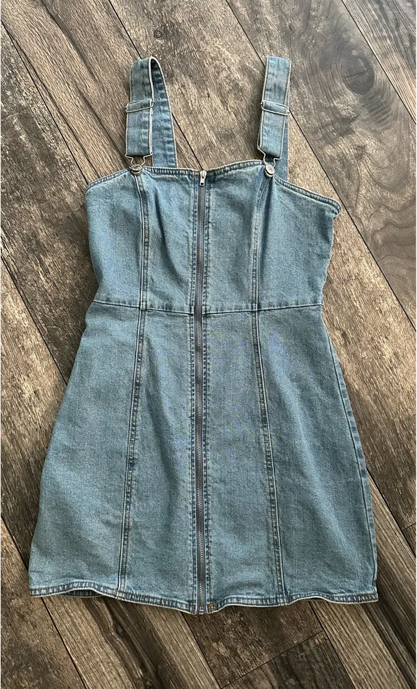 Forever 21 Denim Zip-Up Dress - Image 2