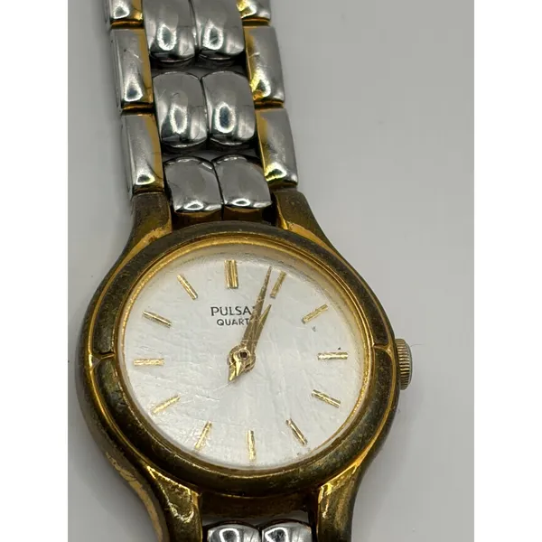 Pulsar V810 0760‎ Quartz Movement Japan Base Metal Stainless Steel Back Watch - Image 6