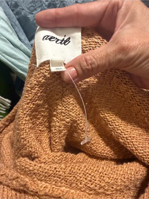 aerie Lightweight Scoop Neck Sweater - Terracotta - Image 9