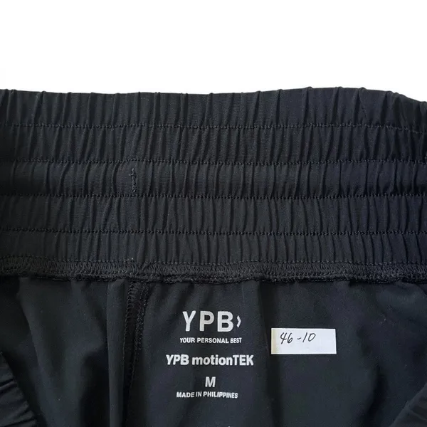 YPB motionTEK Jogger Pants Women Medium Black Lightweight Pockets | 46-10 - Image 2