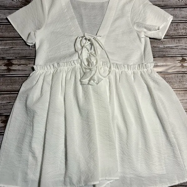 Hazel White Mini Rush Preference Dress Size Small - Image 2