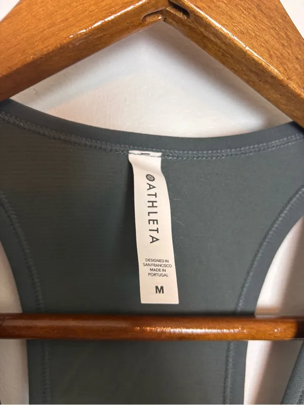 ATHLETA Gray Speedlight Seamless Sleeveless Tank Top - Color is Metropolis Grey - Image 7
