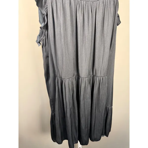 Free People Movement Want Your Love Black Smocked Mini Dress M‎ Balletcore Boho - Image 6