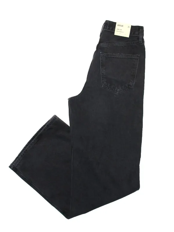 NWT AGOLDE Dame in Hitch High Rise Wide Leg Relaxed Rigid Denim Jeans 25 - Image 10