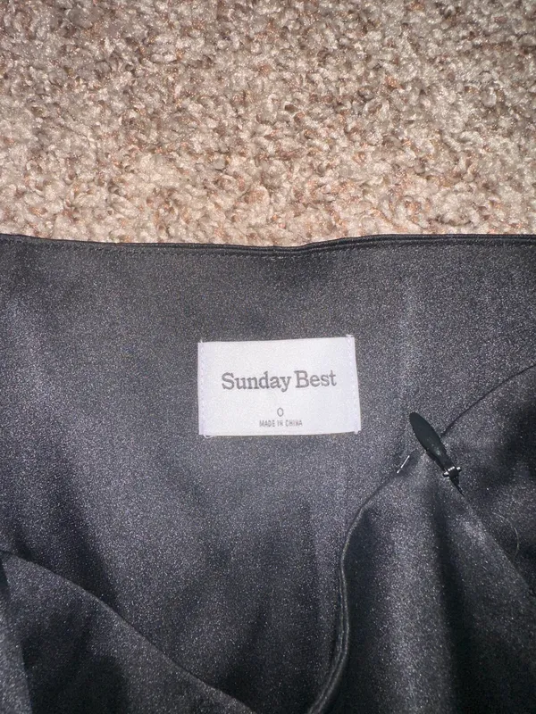 Aritzia Sunday Best Silk Mini Skirt - Image 2