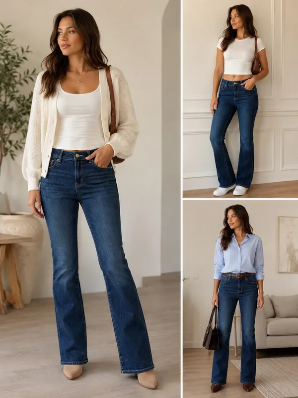 American Eagle Slim Boot Stretch Jeans Regular Dark Wash  Size 8 - Image 2