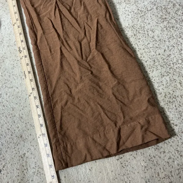 Sanctuary Smocked Elastic Waist Wide Leg Pants Womens XL Brown Boho Trousers - Image 3