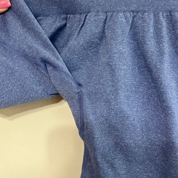 NVGTN Blue Pro Seamless High Rise Shorts Small Women - Image 3