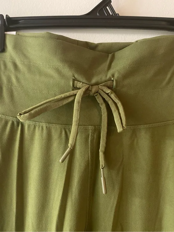 Hurley Olive Green High-Waist Track Joggers with Drawstring - Image 2