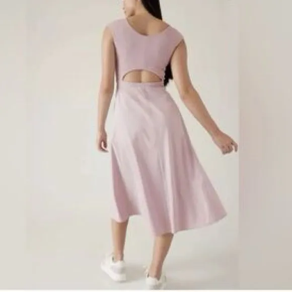 Athleta Ryder Smoked Mauve Cap Sleeve Midi‎ Dress - Image 3