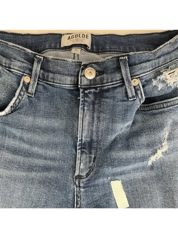 AGoldE jeans cotton mid rise waist 29 SZ 31 - Image 8