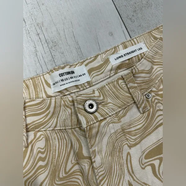 Cotton On Swirl Patterned Tan Pants - Image 2