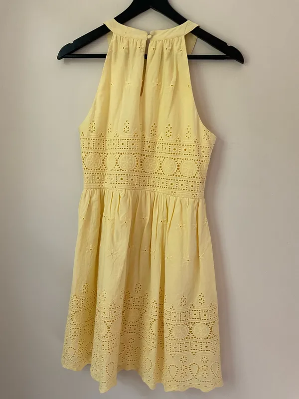 Altar'd State Dress Eyelet Mini yellow - Image 5