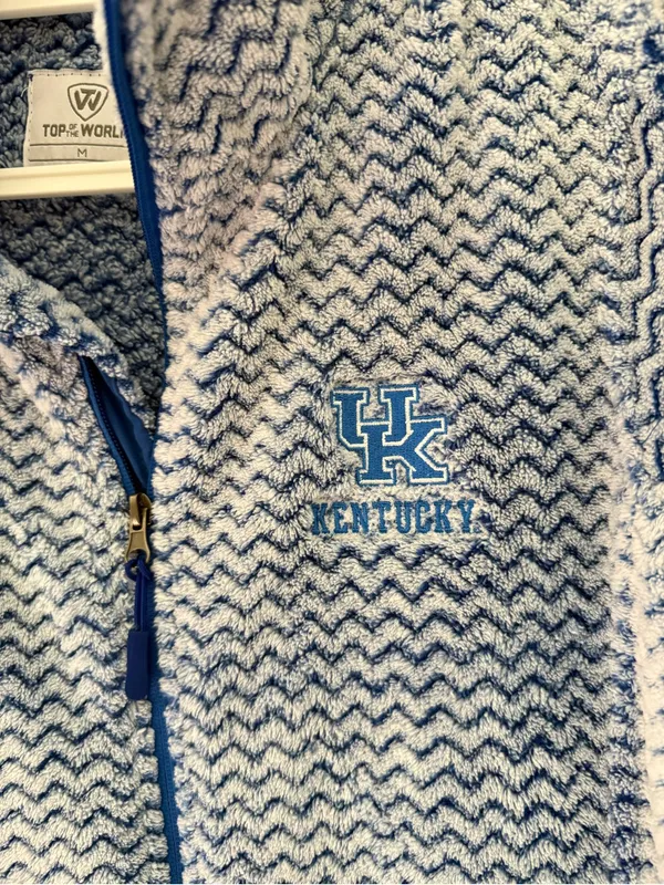 Top of the World Kentucky Wildcats Full Zip Fleece Jacket Size M - Image 4