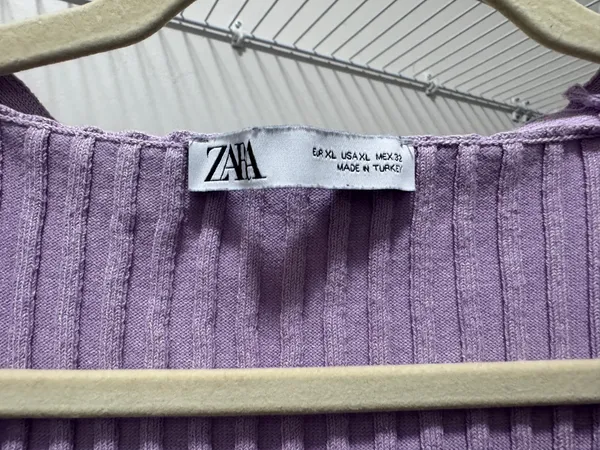 ZARA Purple Sweater Tank - Image 2