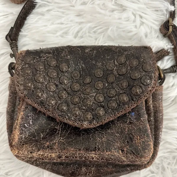 Frye Mini Brooklyn Leather Studded Crossbody Bag‎ Handbag - Image 2