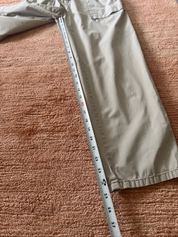 Ann Taylor Loft Women’s Size 4 Beige Convertible Roll-Up Capri Pants - Image 5
