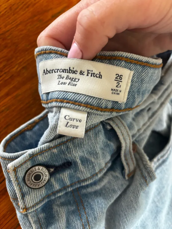 Abercrombie Jeans Curve Love Low-Rise Baggy - Image 3