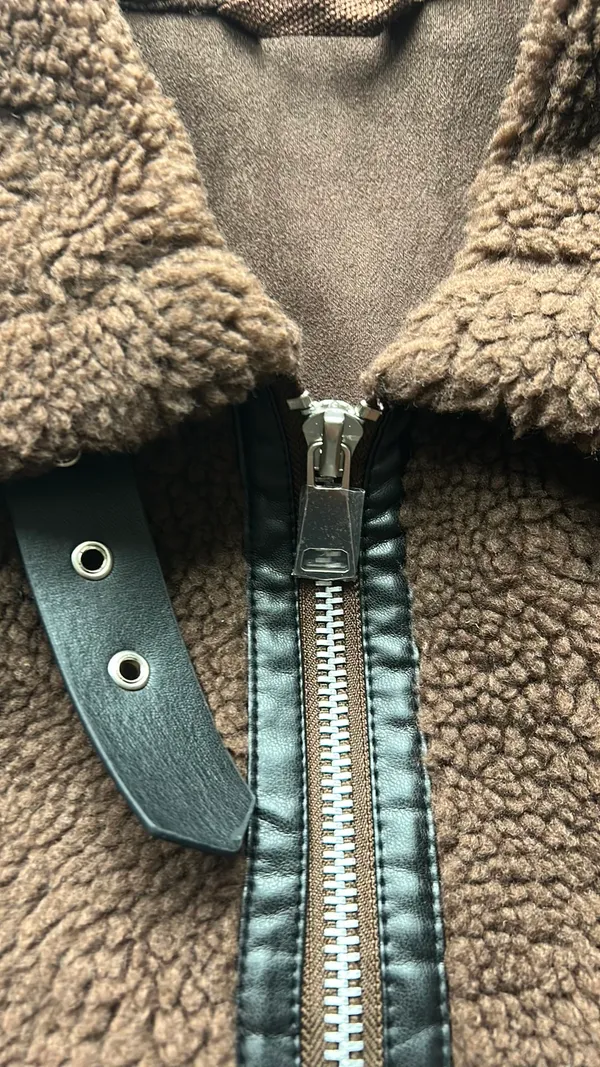 Brown fur faux Size M - Image 4