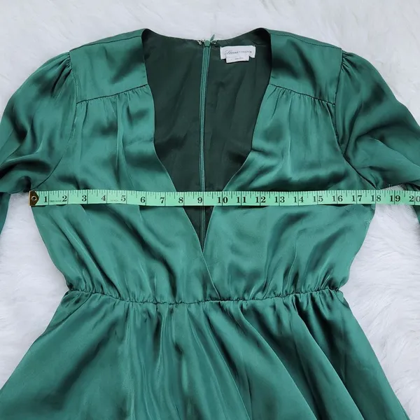 Lovers + Friends Ivy Dress Fit and Flare‎ Long Sleeve Green Small - Image 8