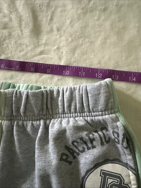 Pac Sun Colorblock Joggers in Mint Green and Light Gray - Image 7