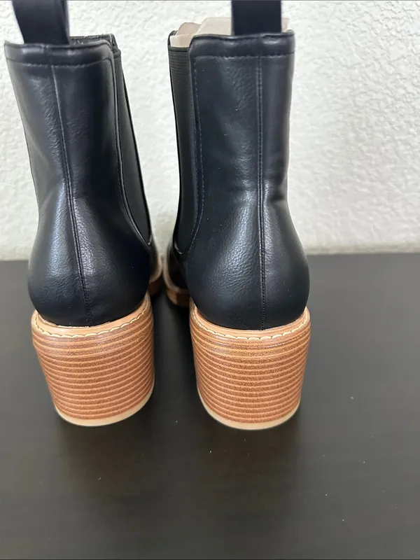 Marc Fisher Modesty Block Heel Round Toe Dress Booties - Image 4