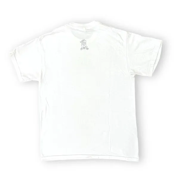 Gildan Co-Edikit White Camping Let It Glow Graphic Shirt Medium - Image 4