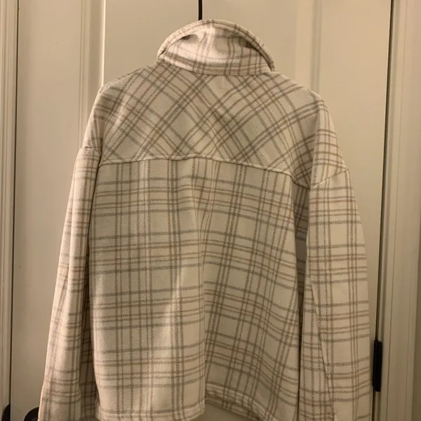 Time And Tru Women's Flannel Plaid Crop Jacket Shirt Shacket Size L 12-14 - Image 14