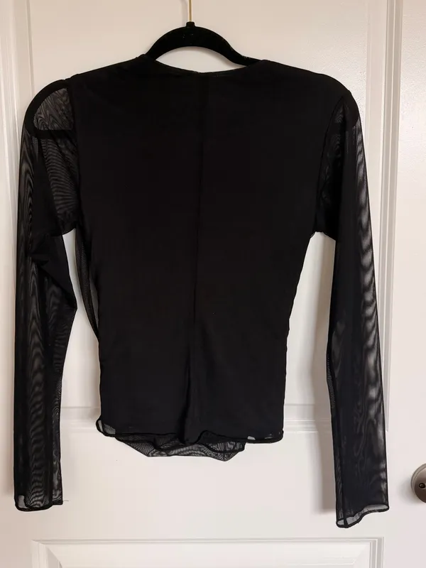 Amanda Uprichard Romine Mesh Long Sleeve Too Medium - Image 3